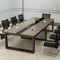 新品会议桌长桌小型简约现代会议室洽谈桌长条桌子工作台办公桌椅