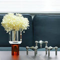 速发北欧简约水晶玻璃花瓶客厅餐桌厨房花器花瓶装饰摆件玻璃插花