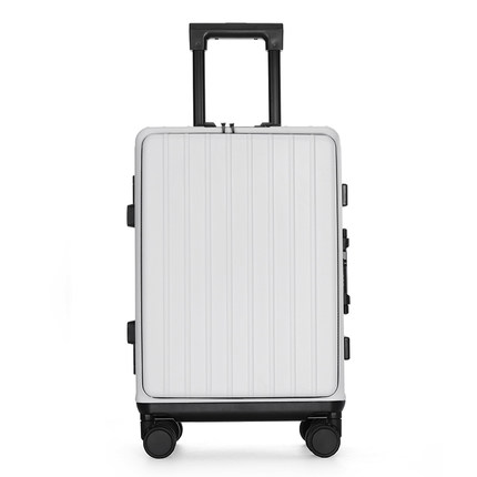 铝框拉杆箱万向轮20寸登机行李箱前置开口多功能旅行箱大学生潮流
