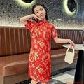 Girls Cheongsam Chinese traditional Dress女童宝新款旗袍Qipao