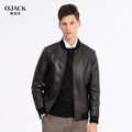 【羊皮】OJACK/欧尼杰商务休闲棒球领皮衣男士秋冬款真皮夹克外套