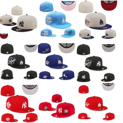 夏全封闭不可调节外贸棒球队棒球帽子男女反戴户外嘻哈遮阳平沿帽