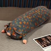 三层纱猪猪抱枕女生睡觉长条枕夹腿可拆洗猪玩偶公仔大号毛绒玩具