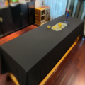 定制加大尺寸长方形会议桌布防水茶桌垂感台布高端素色布料盖布