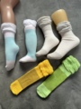 儿童袜子小腿袜花边堆堆婴儿过膝高筒长袜女宝宝春秋冬季纯棉