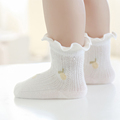2024夏季新品婴儿袜子新生儿薄款网眼袜宝宝精梳棉碎花超薄儿童袜
