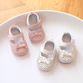 一岁女宝宝鞋子春秋0612个月婴儿凉鞋软底学步鞋夏季公主鞋婴童