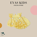 EYAS女童小飞袖立体小鸭子套装2024夏季新款时尚小玩偶上衣两件套