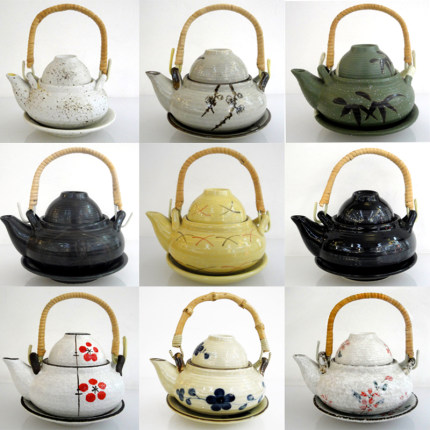 优品瓷高温瓷日式海鲜汤壶陶瓷器汤水壶小茶壶配茶杯配碟单人茶具