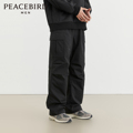 【商场同款】太平鸟男装直筒伞兵裤23冬季新款工装裤 B2GLD4344