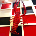 大虾玻璃钢雕塑大型发光大龙虾模型海鲜馆酒店小龙虾摆件门头挂件