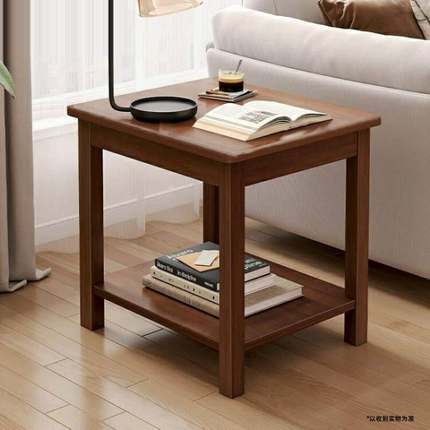 边几沙发边柜家用小茶几客厅现代简约角几卧室木质腿小方桌子简易