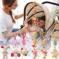 婴儿推车挂件宝宝0-3-6个月床铃摇铃毛绒小男女孩安抚益智玩具1岁