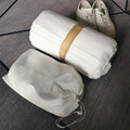 35克白色无纺布鞋袋收纳袋束口袋子鞋子包装防尘袋整理可定制LOGO