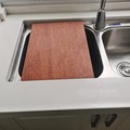 乌檀木实砧板定制水槽菜板卡位洗碗机高案DNX板脚整粘板木木家用