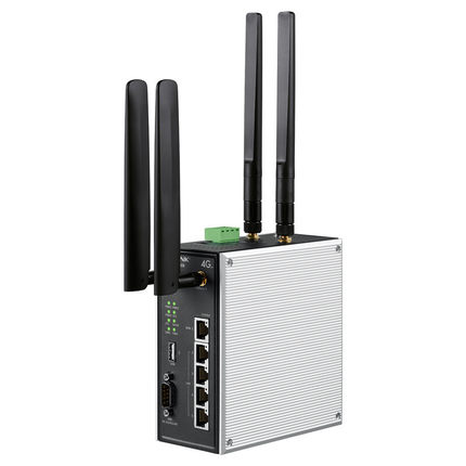 TP-LINK工业4G全网通无线路由器TL-TR906工业级串口服务器导轨式