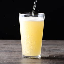 美式宽口品脱杯皮尔森精酿玻璃啤酒杯餐厅商用果汁饮料沙冰奶茶杯