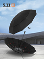 511 雨伞男超大140cm全自动折叠3-4人双层加固抗风汽车专用反向伞