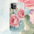 iPhone15romax12复古14半包油画花卉女生适用于苹果XR手机壳13pro