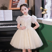 女童礼服小众高端轻奢新款小主持人钢琴演奏花童婚礼小女孩公主裙