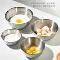 不锈钢沙拉碗韩式冷面碗不锈钢汤盆打蛋盆和面盆料理盆厨房烘焙盆
