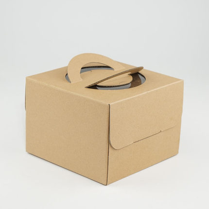 空白瓦楞纸盒6/8/10/12/14寸蛋糕西点烘焙打包包装纸盒子包邮