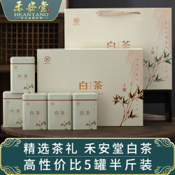 禾安堂安吉白茶2024新茶正宗绿茶送礼茶叶礼盒装自己喝共250g春茶