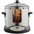家用烤鸡炉烤鸭炉电烤炉无烟小型全自动旋转专用烧鸡炉缸烤肉串机