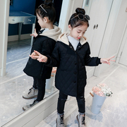 女童棉衣2018韩版新款儿童中长款棉服冬装外套女孩洋气加厚棉袄潮