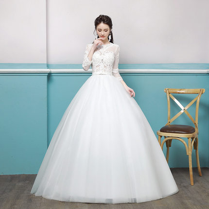 欧式婚纱礼服2022新款抖音同款一字肩显瘦新娘奢华齐地公主梦幻女