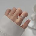 S925纯银戒指女个性蛇形小众设计简约时尚气质可调节食指环男新款