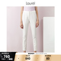 Laurel流行白色直筒显瘦舒适修身职业长裤西装裤女LWD322K60100