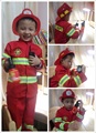 儿童消防员服装演出服小孩职业体验角色扮演消防员衣服幼儿园cosp