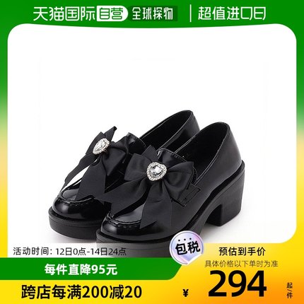 【日本直邮】Cst&P女士时尚休闲鞋黑色高跟轻便潮流经典地雷女鞋