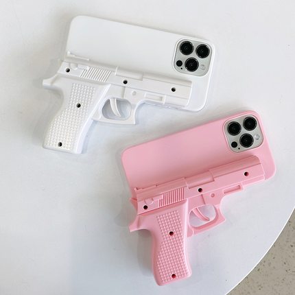 稀奇古怪的手枪型15苹果14Pro max手机壳菜刀玩具枪形创意适用iPhone13/12p软11小众个性恶搞笑8Xs沙雕新奇特
