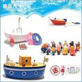 儿童戏水玩具船可下水游轮船洗澡防水男孩小船宝宝帆船海盗船套装