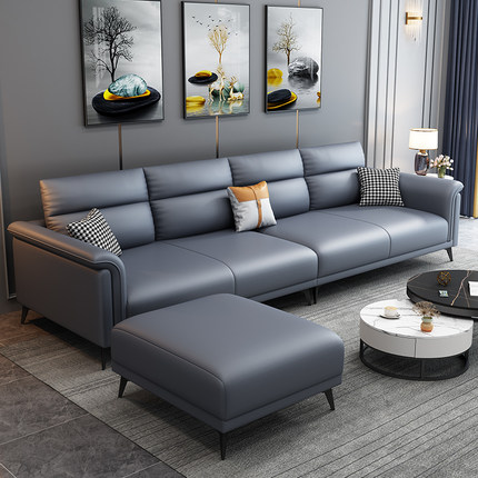 现代简约小户型客厅乳胶沙发免洗纳米科技布布艺沙发三位布艺组合
