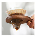 国制 胡桃木创意咖啡滤杯托