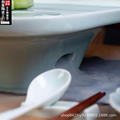 景德镇青瓷创意意境上京烤鸭盘套装正方干冰盘子酒店摆台包厢餐具
