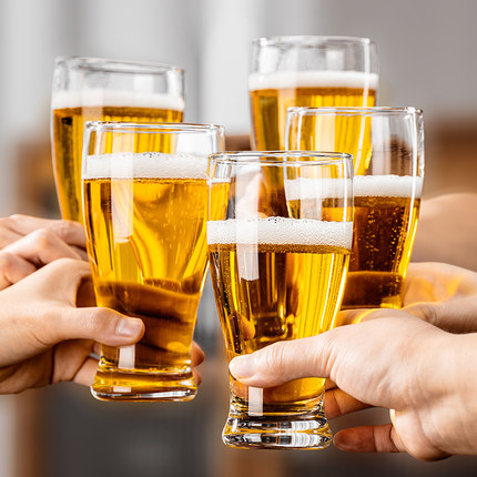 啤酒杯子精酿大容量创意家用套装小号网红玻璃扎啤杯酒吧专用定制