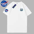 NASA联名款潮牌纯棉短袖t恤男女同款宽松圆领半袖时尚流行国潮