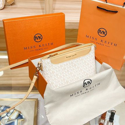 香港mK奢侈品大牌真皮小包包女2022新款高级感百搭单肩斜挎小方包