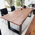 北欧实木会议桌长方形办公桌洽谈桌简约现代大板桌书桌咖啡餐桌椅