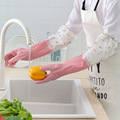 袖套女家务手套洗衣服洗菜加长加厚加绒防水洗碗手套厨房手套代发