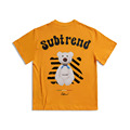 [SUBTREND]意大利潮牌阴影熊橙色短袖T恤简约情侣款S3MU05766
