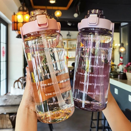 2 Liter Water Bottle Girls large capacity water cup 水杯