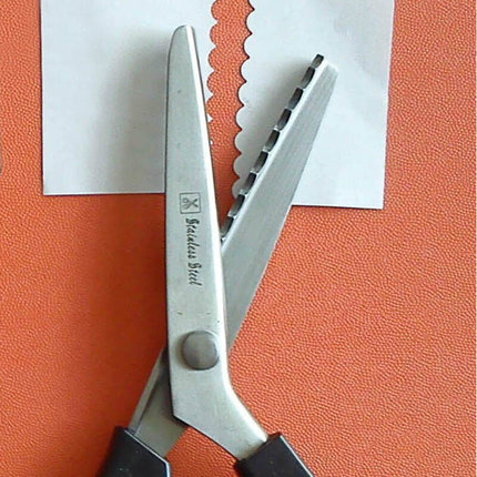专业裁缝剪波浪半圆花式剪刀 12.5寸服饰剪不锈钢布衣剪