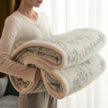毛毯被子薄款珊瑚绒毯子冬季铺床法兰绒床单加绒空调毯牛奶绒盖毯