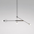 现代简约创意个性线性吊灯北欧餐厅卧室书房工业风几何艺术吊灯