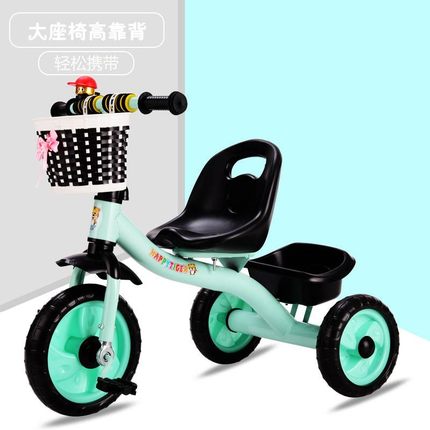 儿童三轮车脚踏车1-2-3-5岁大号轻便宝宝玩具车男女孩幼童自行车